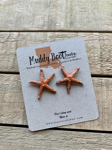 Starfish Mud Stud earrings