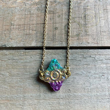 Muddy-Gras Baroque Cross Necklace