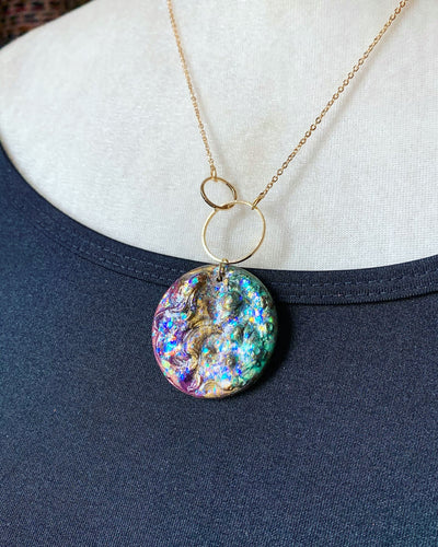 “Muddy-Gras” Doubloon Pendant Necklace