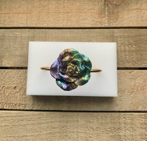 “Muddy-Gras” River Rose Cuff Bracelet