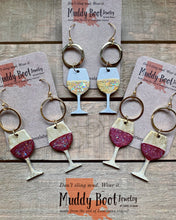 Wine Glass dangle earrings